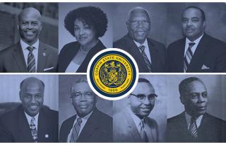 Portraits of current and past Presidents of Coppin State University