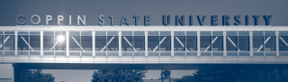 Coppin State University letter over Eagle Walk