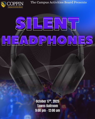Silent Headphones Time: 9pm-12am Location: Tawes Ballroom. Presented by the Campus Activities Board